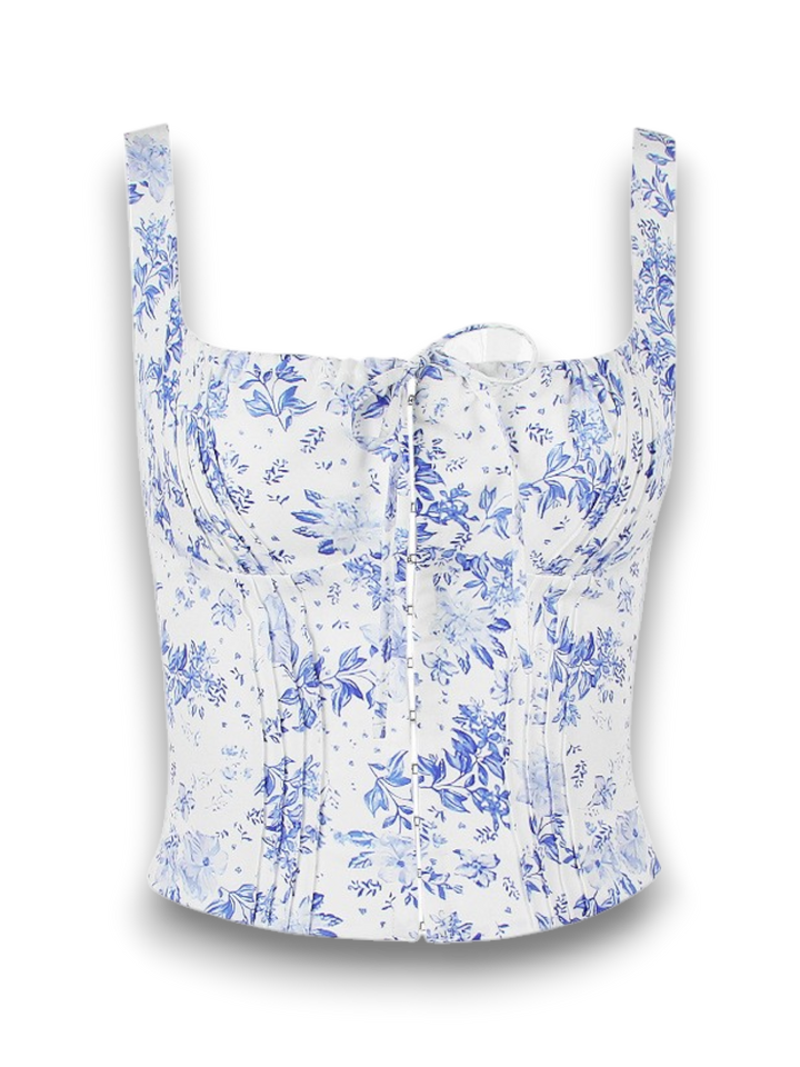 Ember Blossom Breeze Floral Cami Top