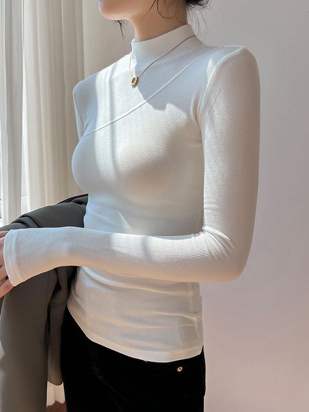 Celeste Mock Neck Long Sleeve Top