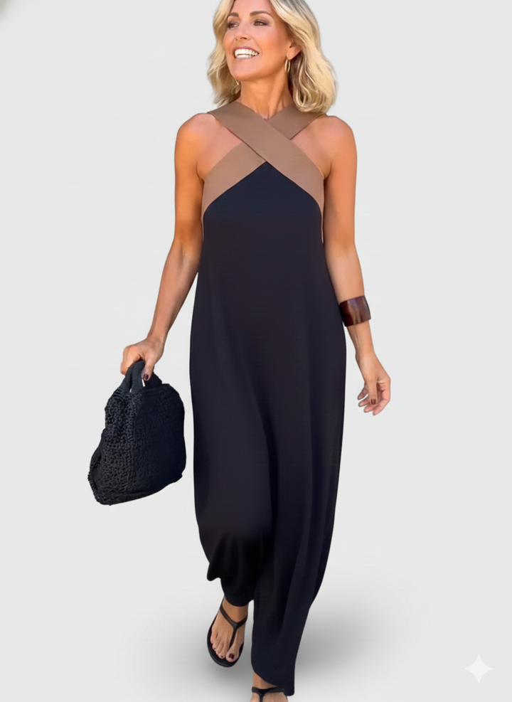 Ruby | Breathable Comfortable Crossed Maxi Dress