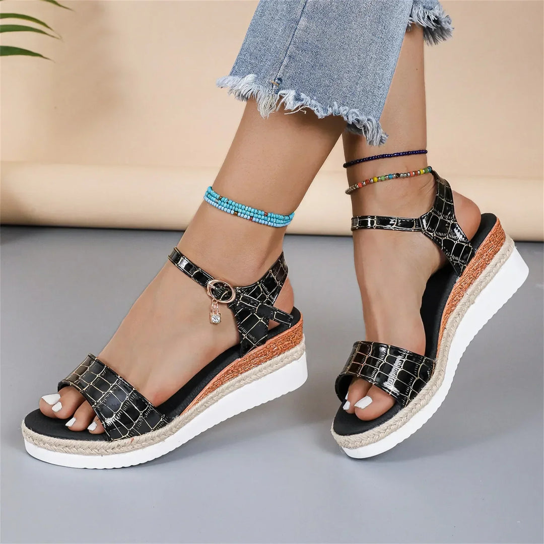 Elena Luxe Leather Sandals