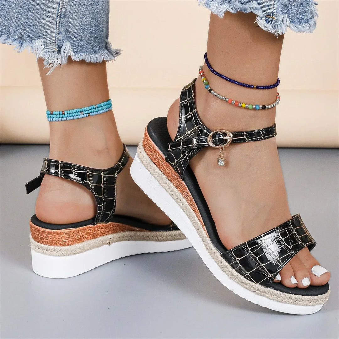Elena Luxe Leather Sandals