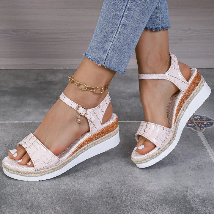 Elena Luxe Leather Sandals