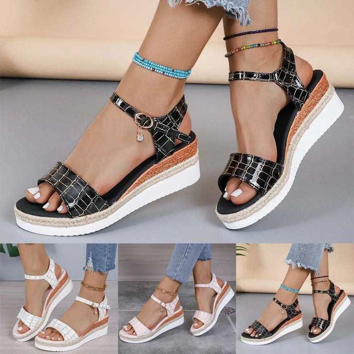 Elena Luxe Leather Sandals