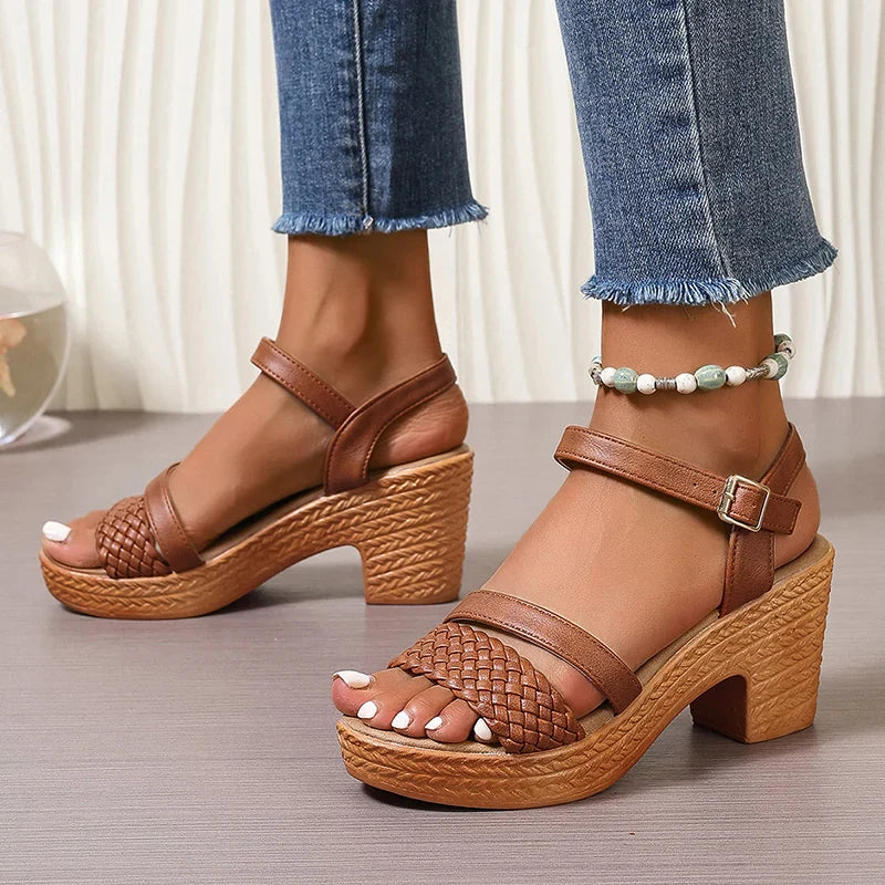 Sydny Woven Platform Sandals