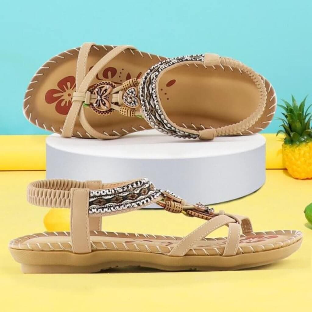 Sicily Sandals with Elastic Band & Soft Platform