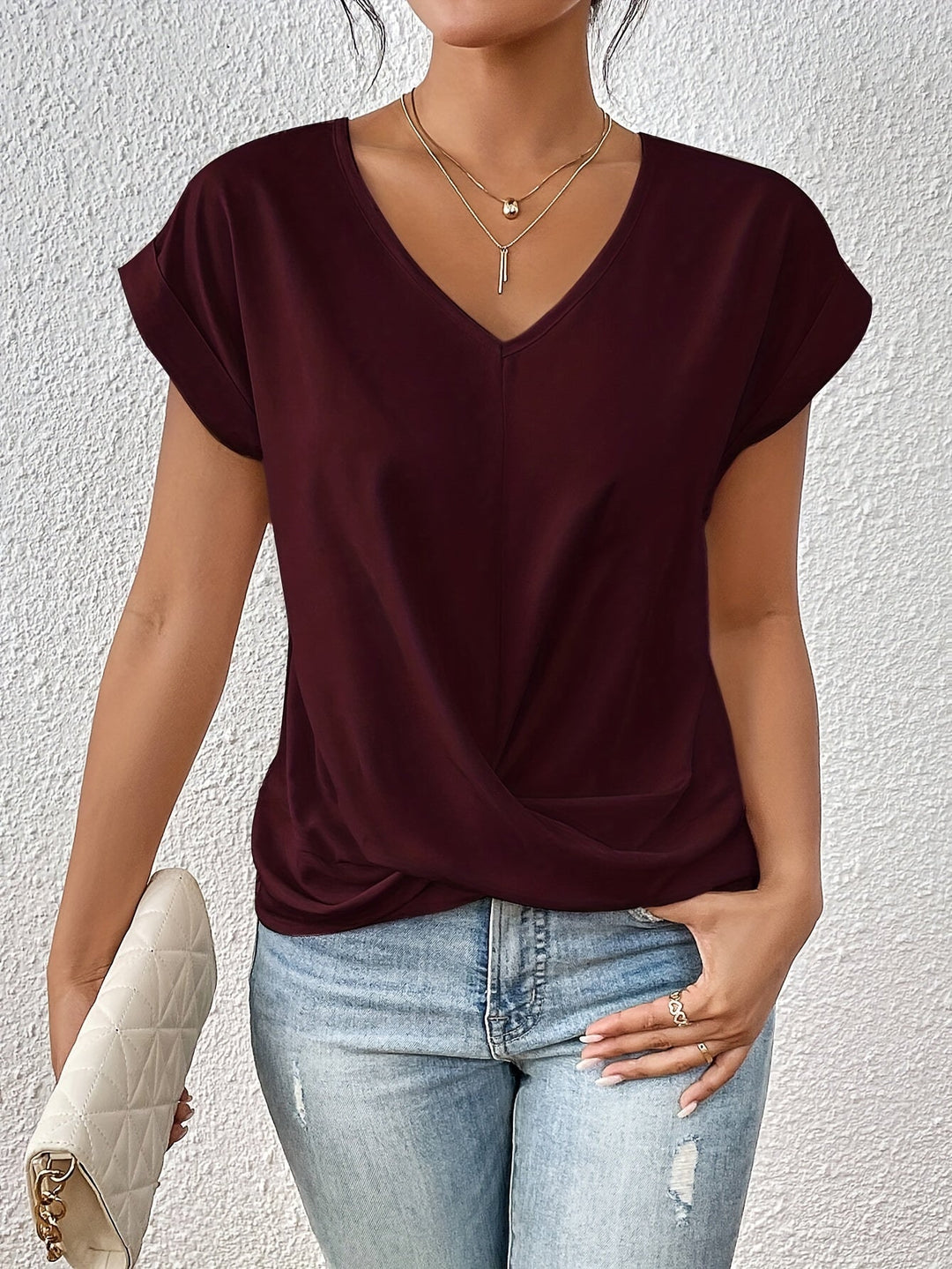 Cleo™ Sweetheart Neckline Tee