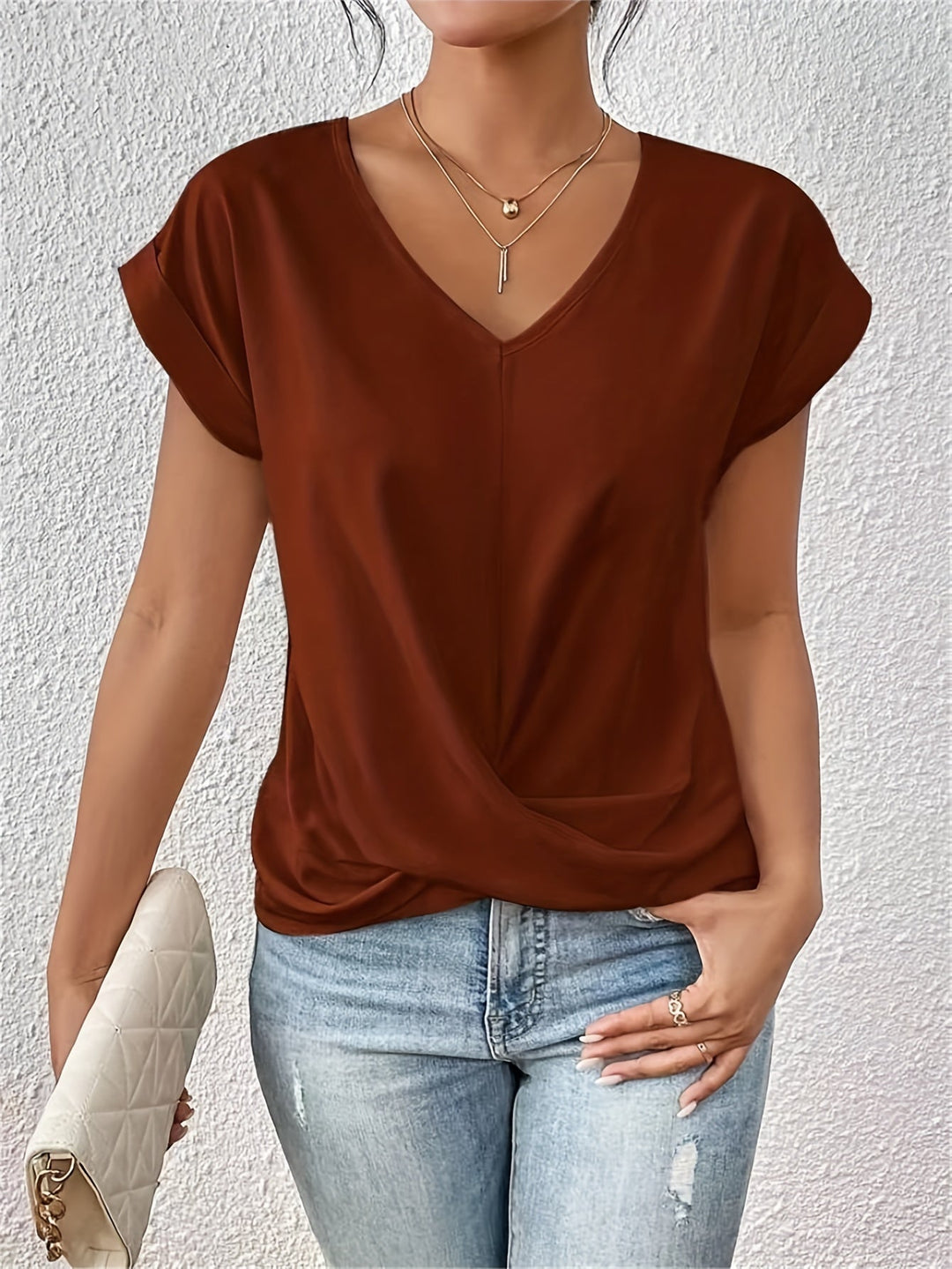Cleo™ Sweetheart Neckline Tee