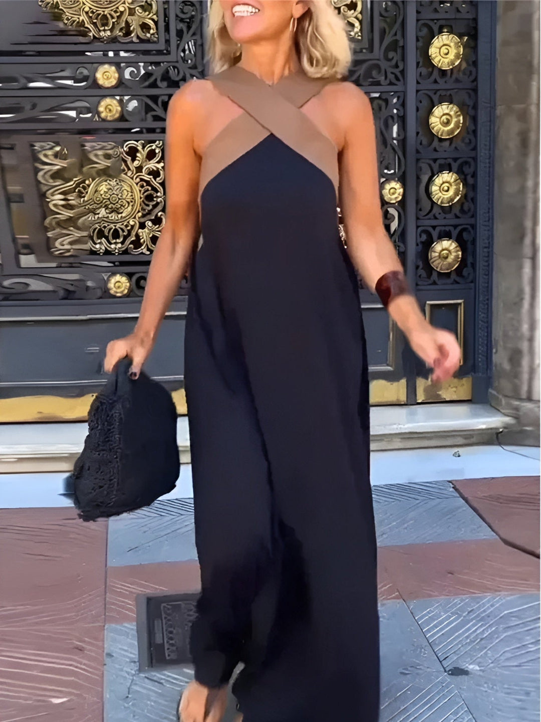 Ruby | Breathable Comfortable Crossed Maxi Dress